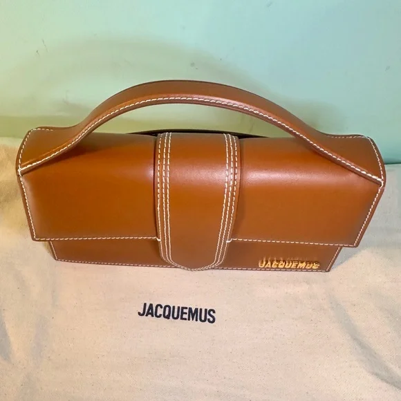 Jacquemus Le Bambino Bag – Tan Brown with Contrast Stitching (Brand New) - Picture 3 of 12